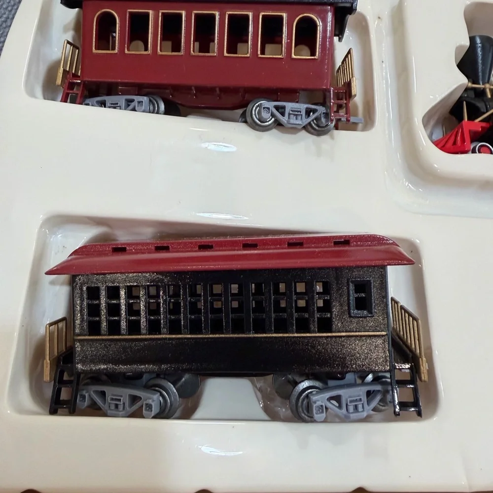 Restoration Hardware Red and Black Classic Holiday Train Box